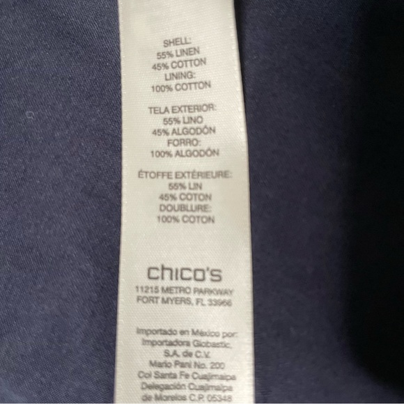 Chico’s linen blend open beaded jacket - Picture 6 of 7